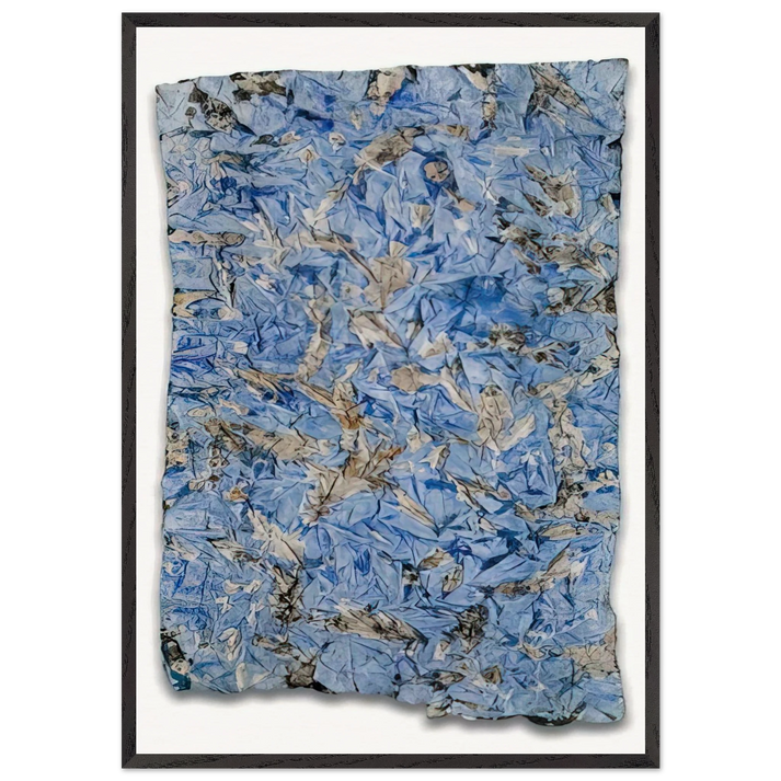 Untitled - 1982 N4 - Simon Hantai 70x100 cm / 28x40 inches Framed Art Print – Black Wooden Frame