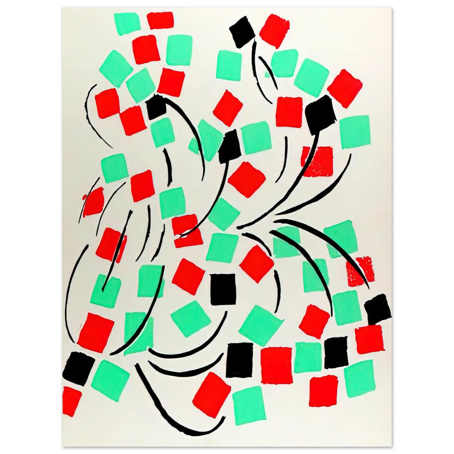 Sonia Delaunay - COMPOSITION 31  75x100 cm / 30x40inches Fine Art Poster