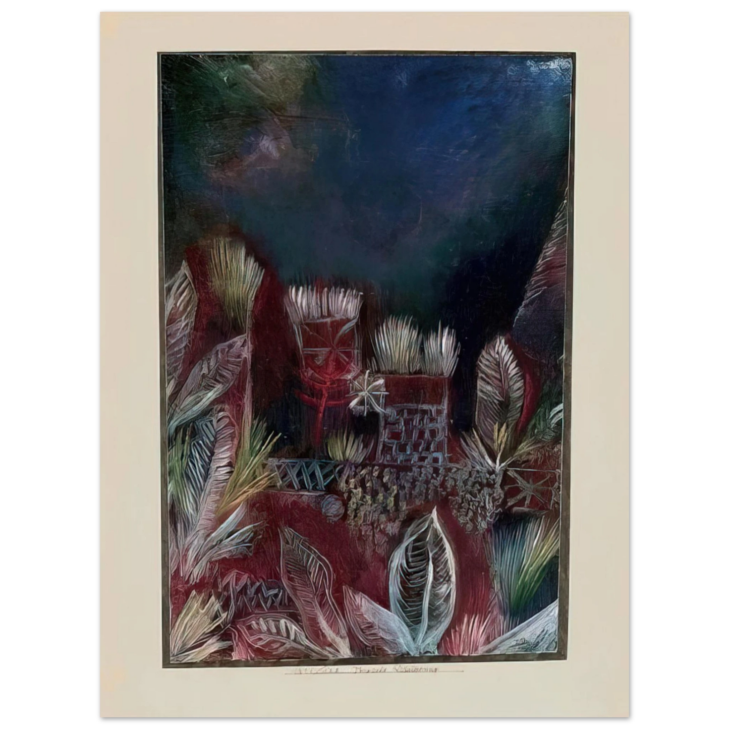 Paul Klee - TROPICAL TWILIGHT 1921  75x100 cm / 30x40inches Fine Art Poster