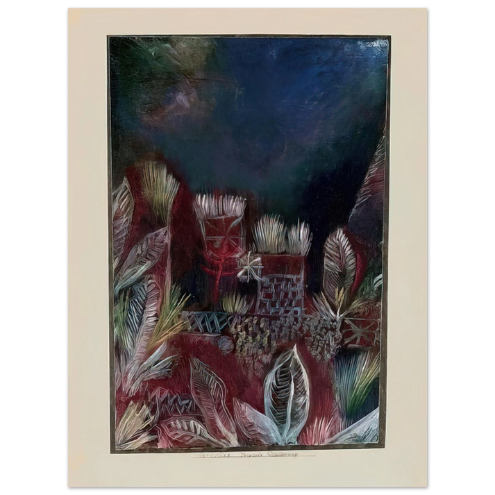 Paul Klee - TROPICAL TWILIGHT 1921  75x100 cm / 30x40inches Fine Art Poster