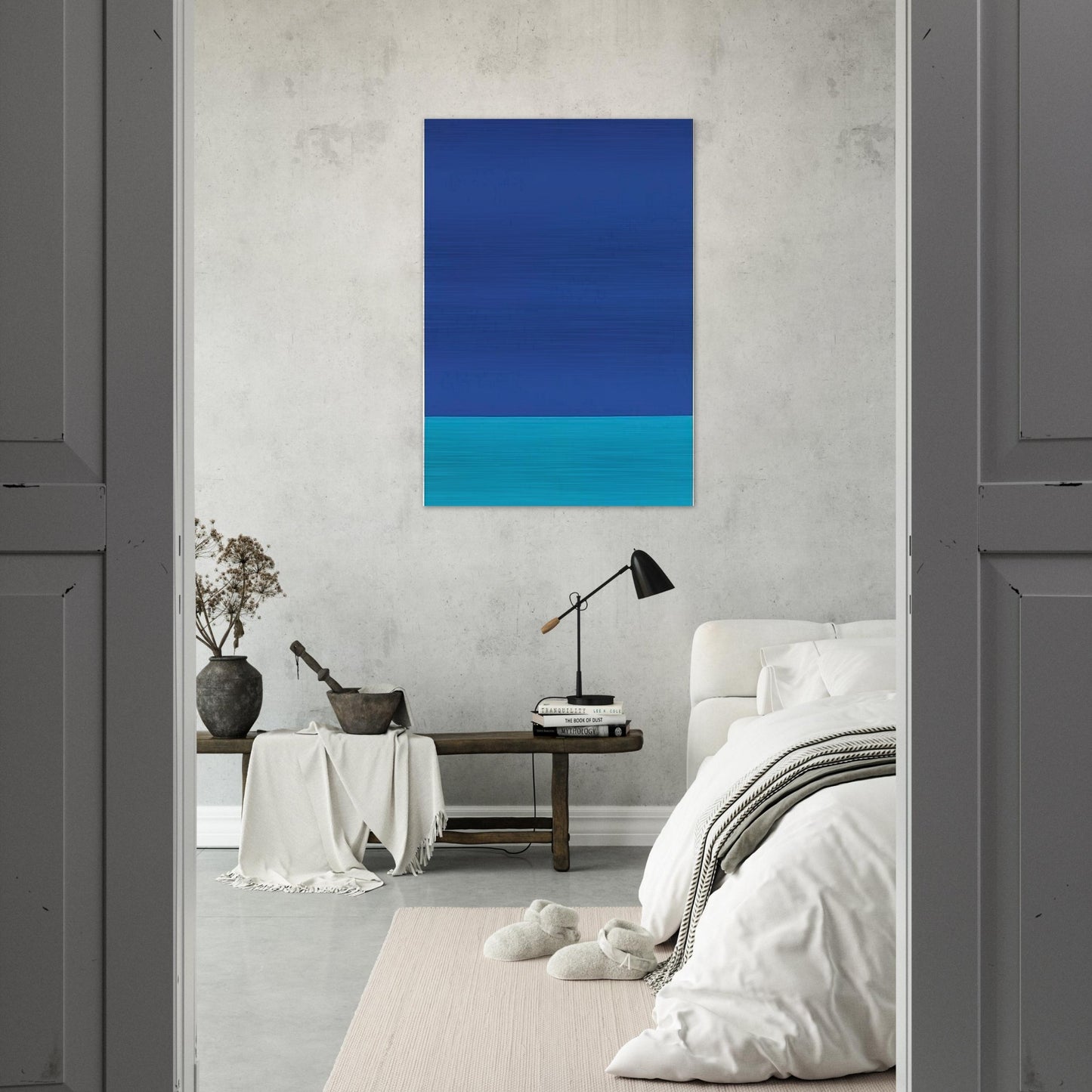 UNTITLED STOFFBILD 1969 - BLINKY PALERMO Brushed Aluminum Print - 70x100 cm / 28x40 inches | BLINKY PALERMO Aluminum Print | BLINKY PALERMO Prints