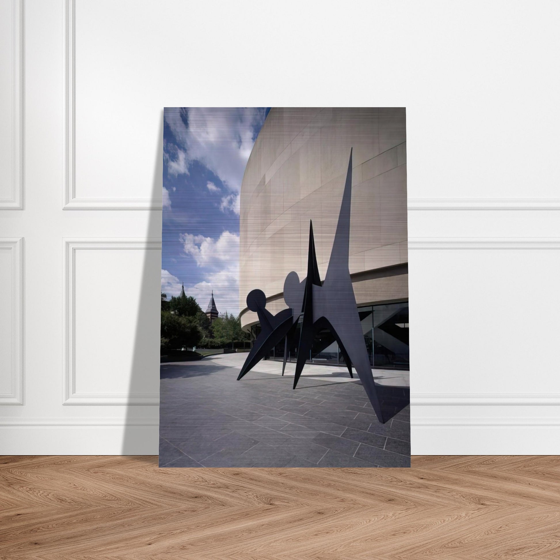 TWO DISCS 1965 - Alexander Calder Brushed Aluminum Print - 70x100 cm / 28x40 inches | Alexander Calder Aluminum Print | Alexander Calder Prints
