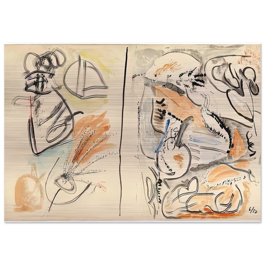 Window Shade No. 2, 1952- - Helen Frankenthaler Brushed Aluminum Print - 70x100 cm / 28x40 inches | Helen Frankenthaler Aluminum Print | Helen Frankenthaler Prints