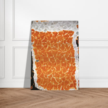 Big Orange - Sam Francis Brushed Aluminum Print - 70x100 cm / 28x40 inches | Sam Francis Aluminum Print | Sam Francis Prints