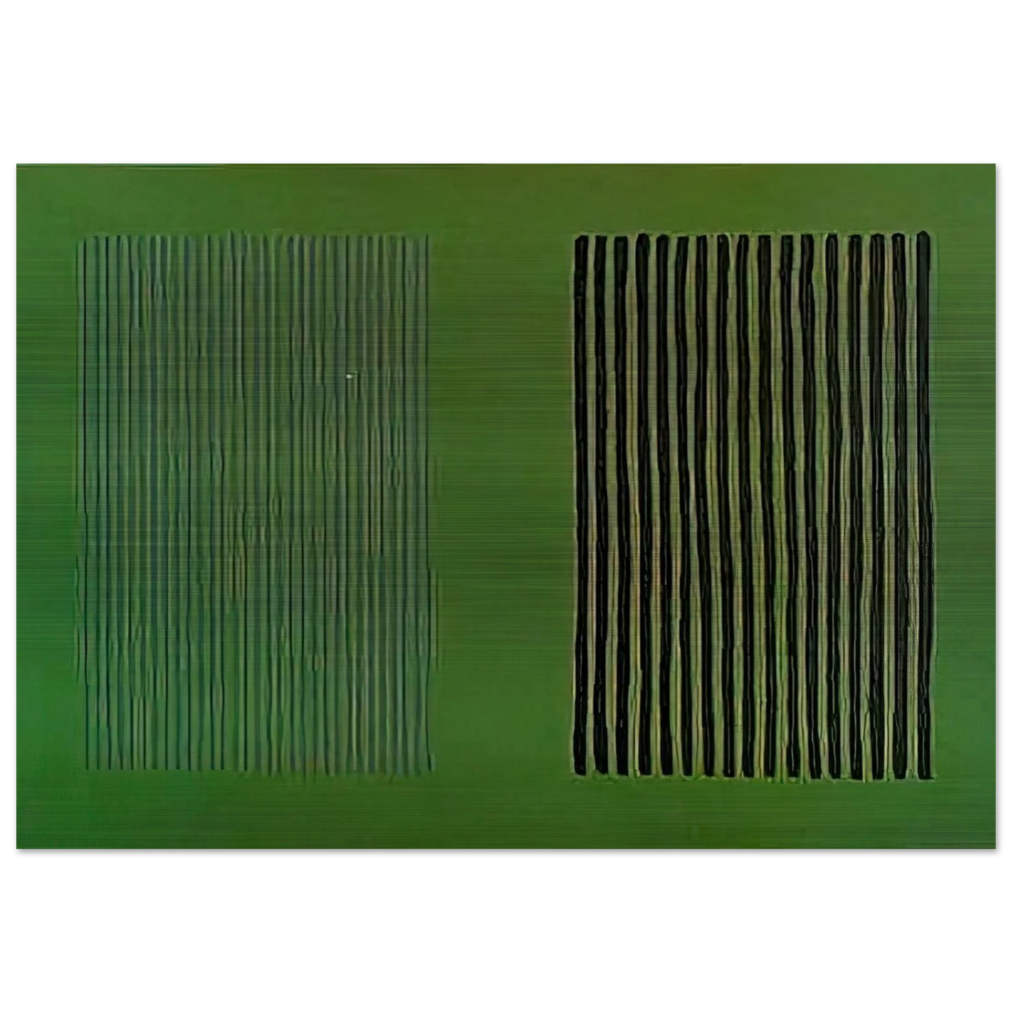Green Giant - 1980 - Gene Davis Brushed Aluminum Print - 70x100 cm / 28x40 inches | Gene Davis Aluminum Print | Gene Davis Prints