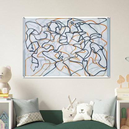 White Ground Letter - 2010 - Brice Marden Acrylic Print - 70x100 cm / 28x40″ inches