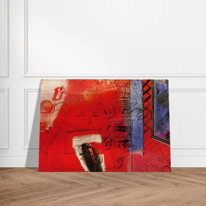 STILL LIFE WITH VIOLIN HOMMAGE TO BACH 1952 - Raoul Dufy Brushed Aluminum Print - 70x100 cm / 28x40 inches | Raoul Dufy Aluminum Print | Raoul Dufy Prints