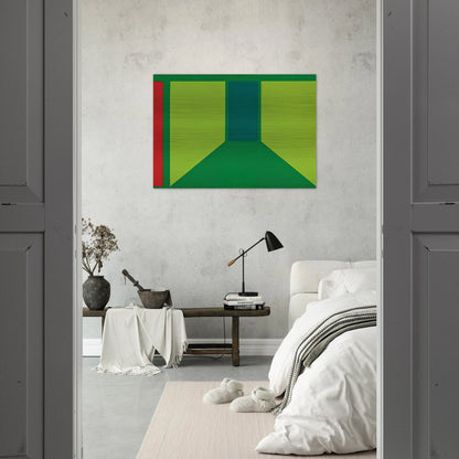 Corridor - 1960 - Karl Benjamin Brushed Aluminum Print - 70x100 cm / 28x40 inches | Karl Benjamin Aluminum Print | Karl Benjamin Prints