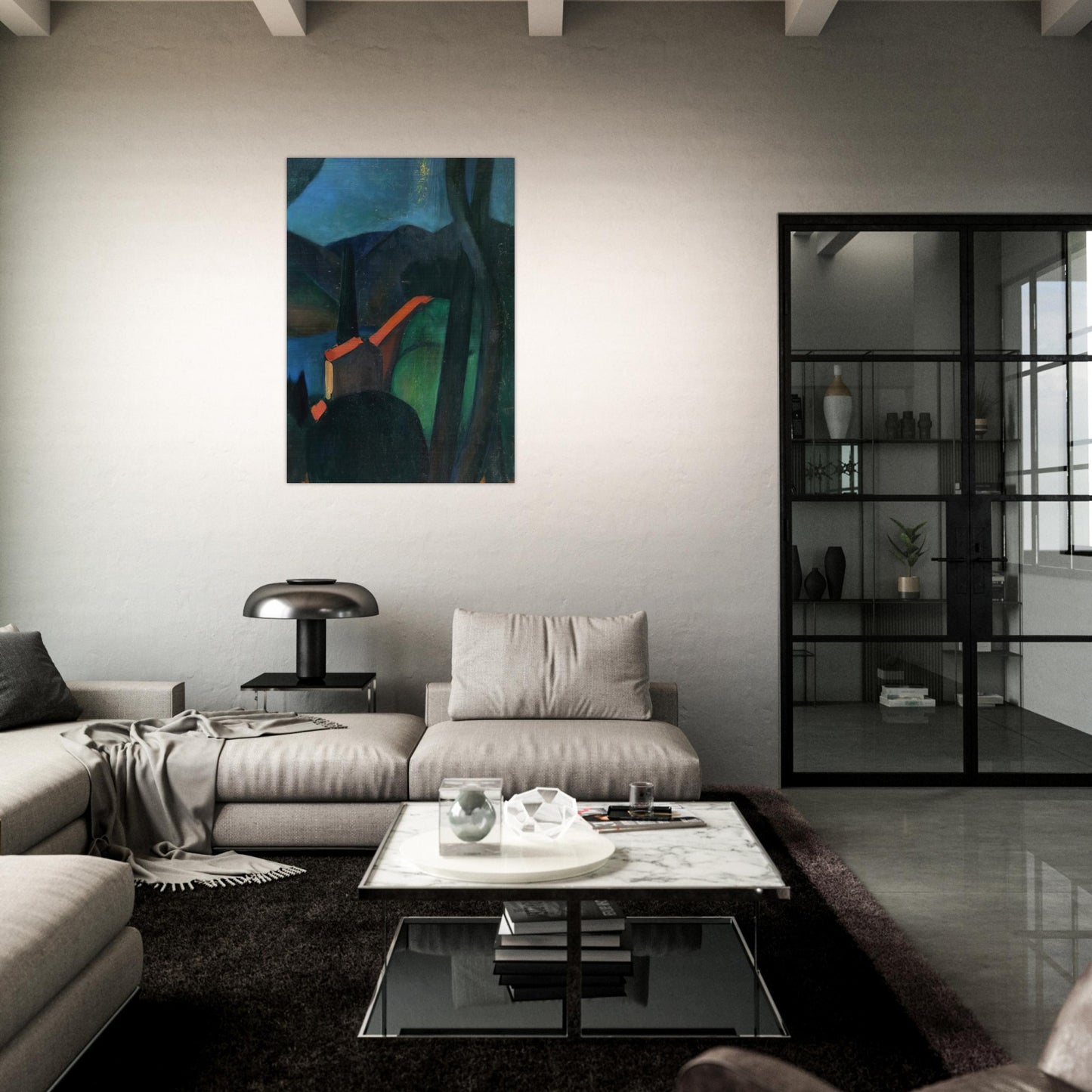 MARTIGUES LANDSCAPE 1908 - Andre Derain Brushed Aluminum Print - 70x100 cm / 28x40 inches | Andre Derain Aluminum Print | Andre Derain Prints