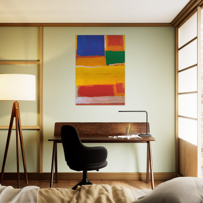 UNTITLED 1986 - Esteban Vicente Brushed Aluminum Print - 70x100 cm / 28x40 inches | Esteban Vicente Aluminum Print | Esteban Vicente Prints