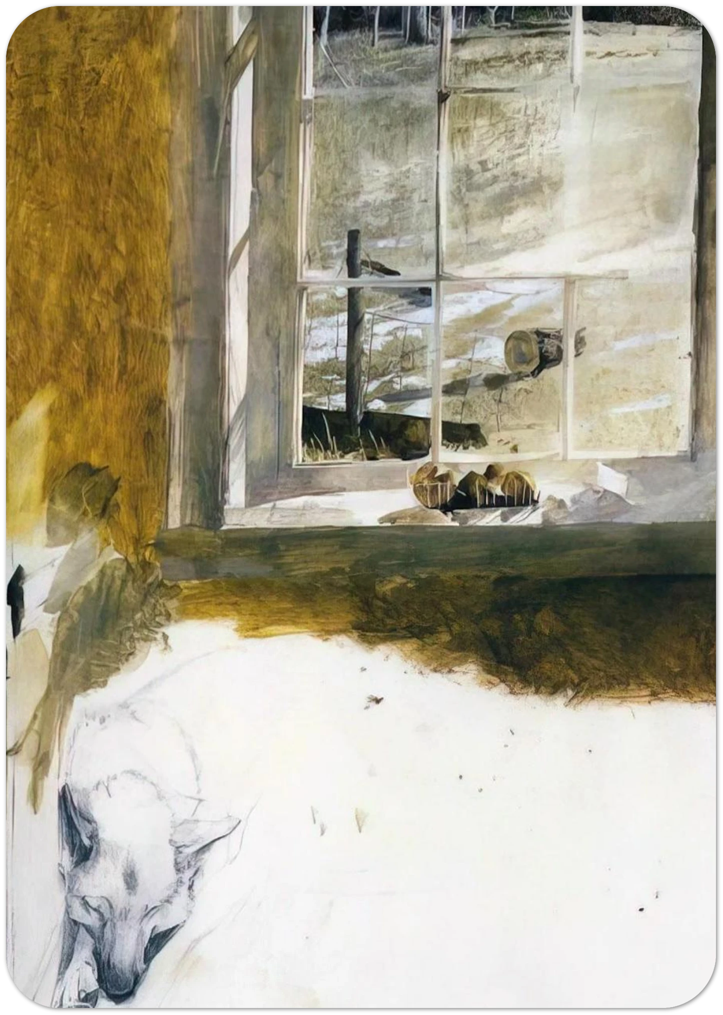 GROUNDHOG DAY 3 By Andrew Wyeth Pack of 10 Post Cards | Andrew Wyeth Post Cards | A6 (10.5 x 14.8 cm) - 4.1 x 5.8 inches