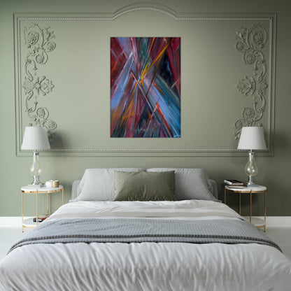 Colorful Flashes - Konrad Zuse Brushed Aluminum Print - 70x100 cm / 28x40 inches | Konrad Zuse Aluminum Print | Konrad Zuse Prints