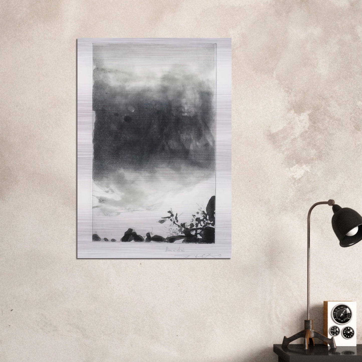 PROUSTIANA 1991 - Zao Wou-Ki Brushed Aluminum Print - 70x100 cm / 28x40 inches | Zao Wou-Ki Aluminum Print | Zao Wou-Ki Prints