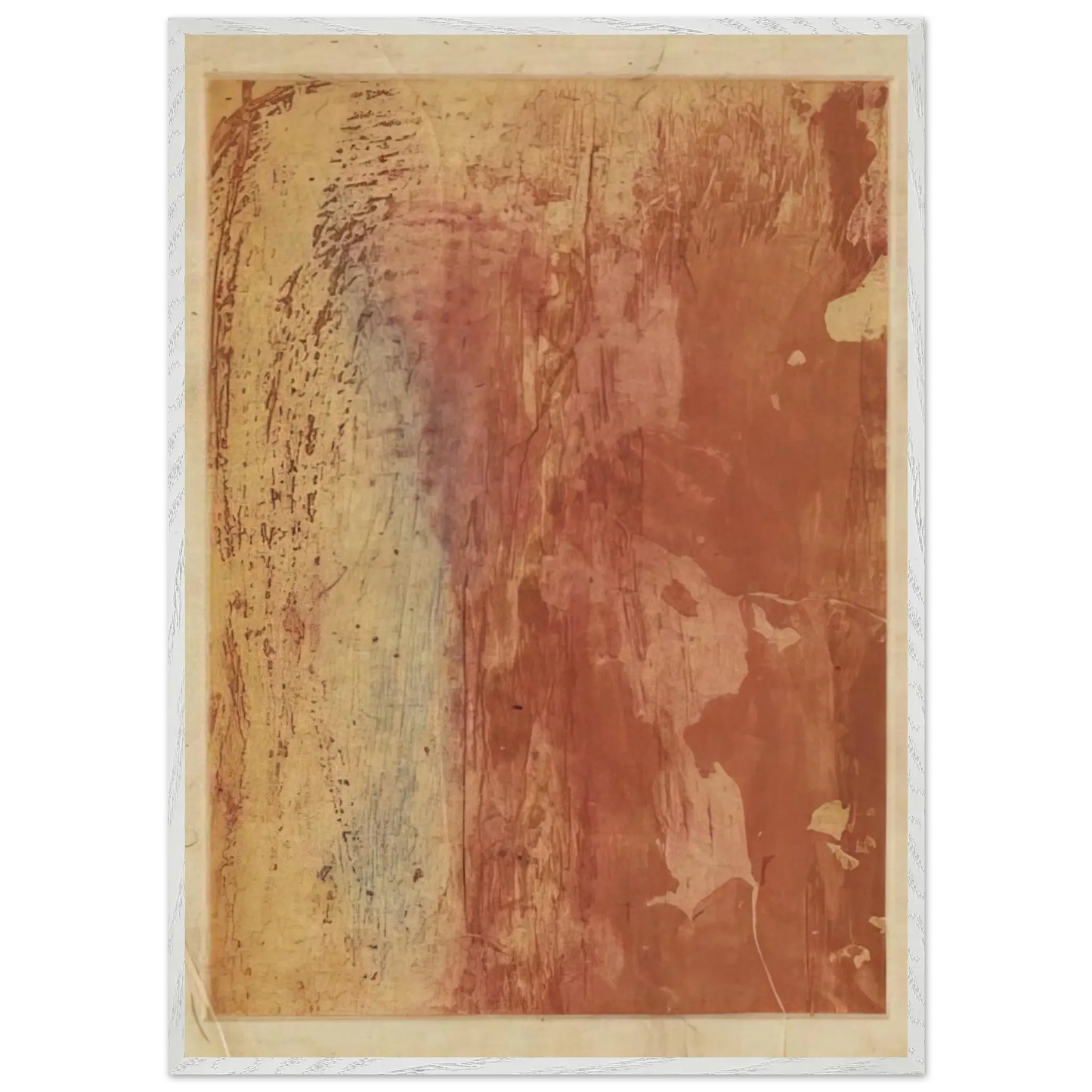 Helen Frankenthaler - Ganymede - 1978 Wall art - 21x29.7 cm / 8x12" - Premium Wooden Framed Poster With Fine Art Paper - White frame