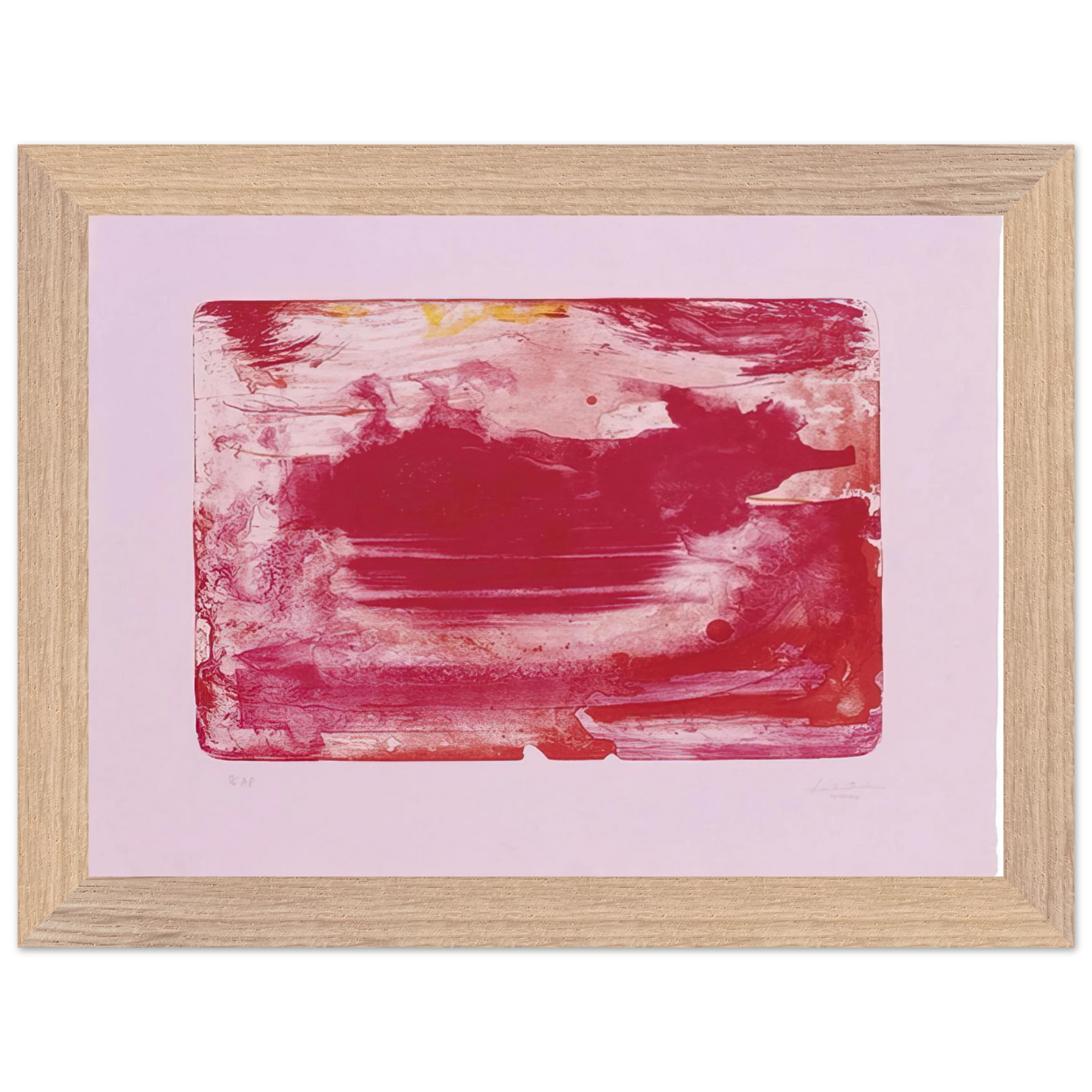 Helen Frankenthaler - The Red Sea - 1982 Wall art - 30x45 cm / 12x18 inches - Fine Art Poster-canvas - -