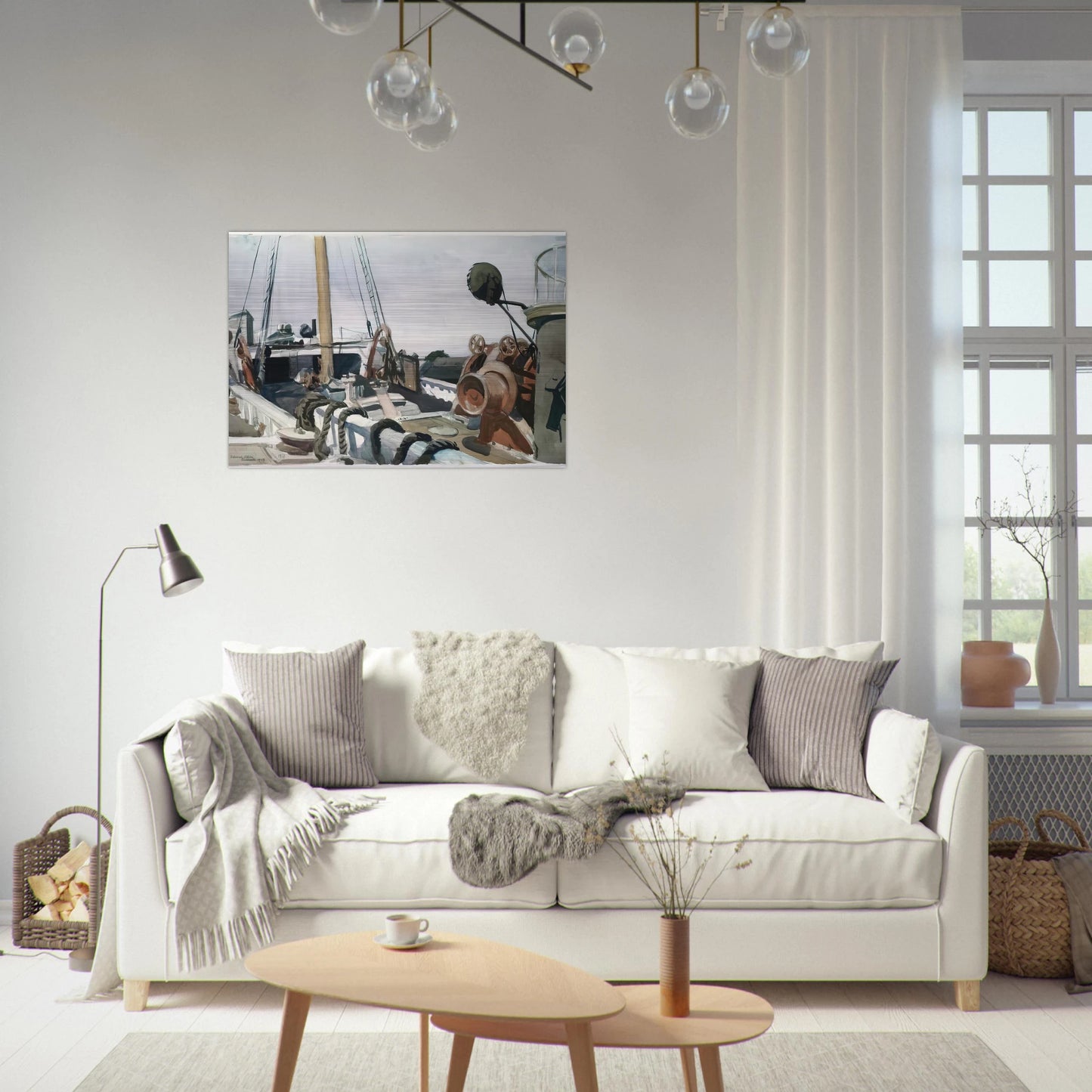 Deck of a Beam Trawler, Gloucester - Edward Hopper Brushed Aluminum Print - 70x100 cm / 28x40 inches | Edward Hopper Aluminum Print | Edward Hopper Prints