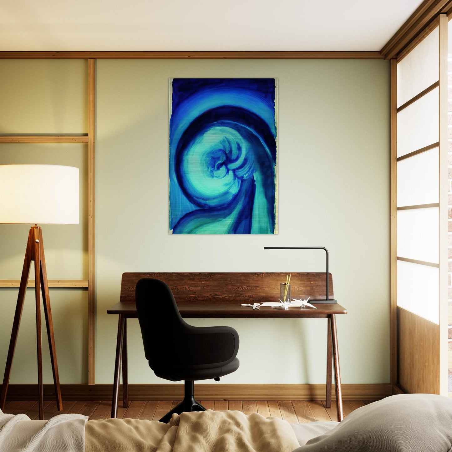 Blue I - Georgia O'Keeffe Brushed Aluminum Print - 70x100 cm / 28x40 inches | Georgia O'Keeffe Aluminum Print | Georgia O'Keeffe Prints