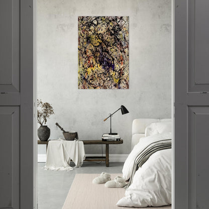 REFLECTIONS OF THE BIG DIPPER 1947 - Jackson Pollock Brushed Aluminum Print - 70x100 cm / 28x40 inches | Jackson Pollock Aluminum Print | Jackson Pollock Prints