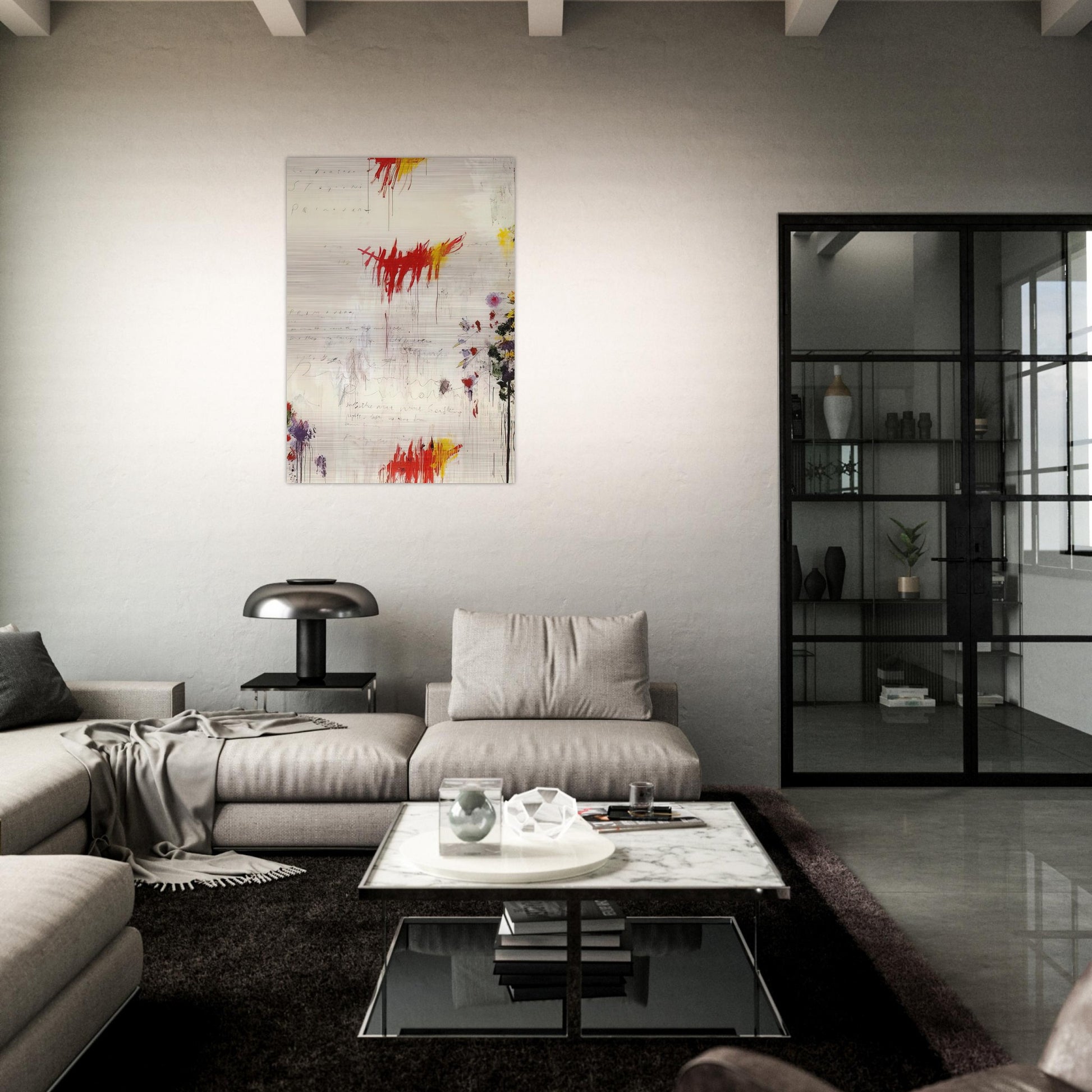 Quattro stagioni I. Primavera - Cy Twombly Brushed Aluminum Print - 70x100 cm / 28x40 inches | Cy Twombly Aluminum Print | Cy Twombly Prints