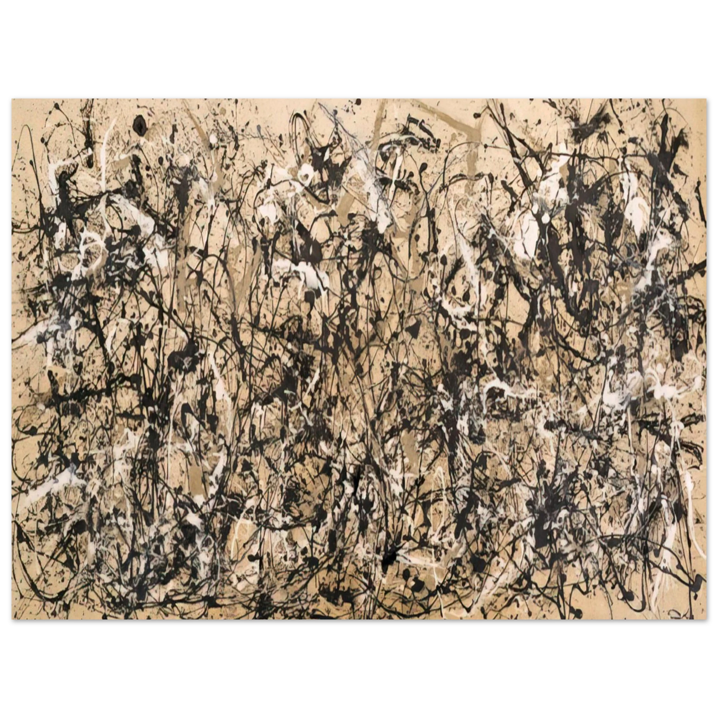 Jackson Pollock - AUTUMN RHYTHM NUMBER 30 1950  75x100 cm / 30x40inches Fine Art Poster