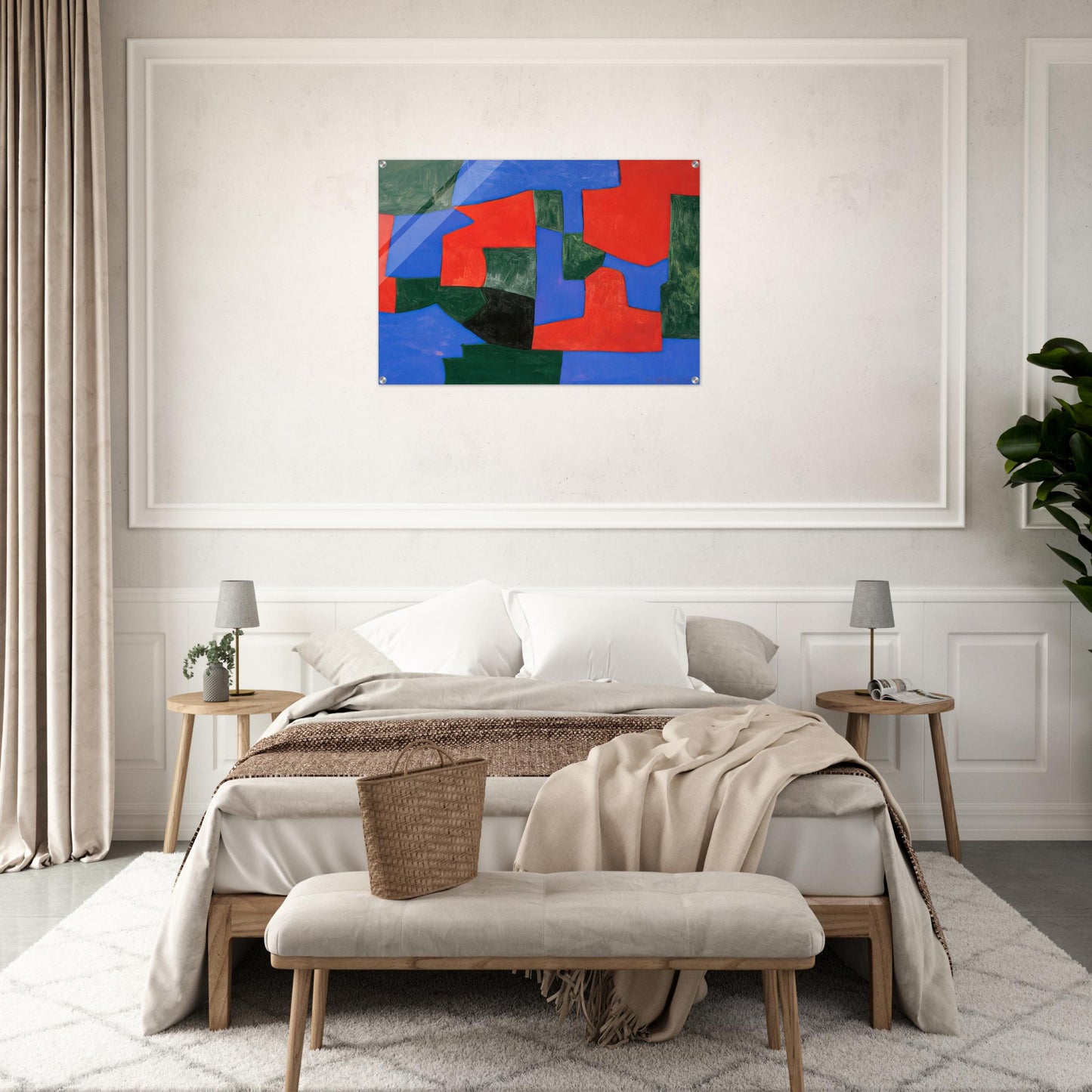 Composition abstraite - 1959 - Serge Poliakoff Acrylic Print - 70x100 cm / 28x40″ inches | Serge Poliakoff Wall Art | Serge Poliakoff Prints