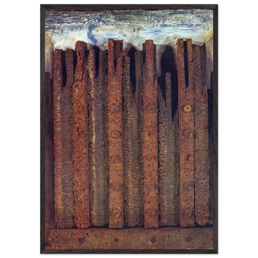 Dadaville - Max Ernst 70x100 cm / 28x40 inches Framed Art Print – Black Wooden Frame