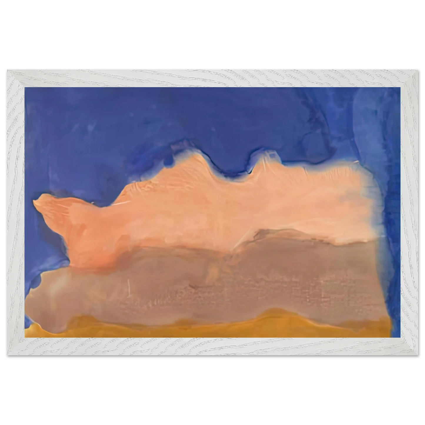 Helen Frankenthaler - Moontide, 1968- Wall Art - 60x80 cm / 24x32 inches - Premium Wooden Framed Poster With Fine Art Paper-canvas - Black frame