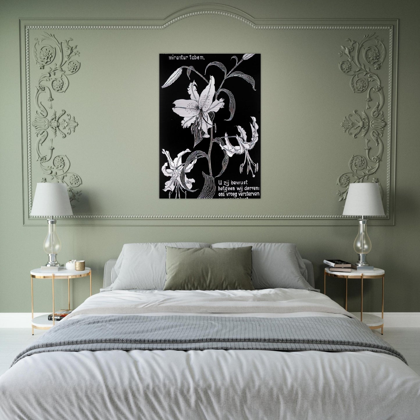FLOWERS - MC Escher Brushed Aluminum Print - 70x100 cm / 28x40 inches | MC Escher Aluminum Print | MC Escher Prints | Maurits Cornelis Escher Prints