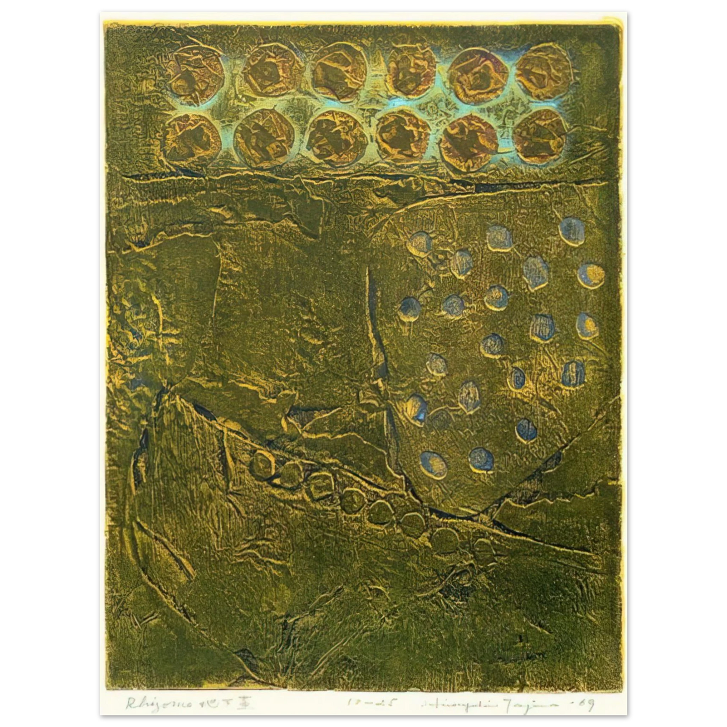 Hiroyuki Tajima - Rhizome - 1969  75x100 cm / 30x40inches Fine Art Poster