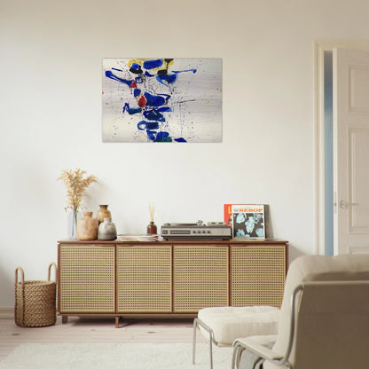 Untitled  SF59-531  - Sam Francis Brushed Aluminum Print - 70x100 cm / 28x40 inches | Sam Francis Aluminum Print | Sam Francis Prints