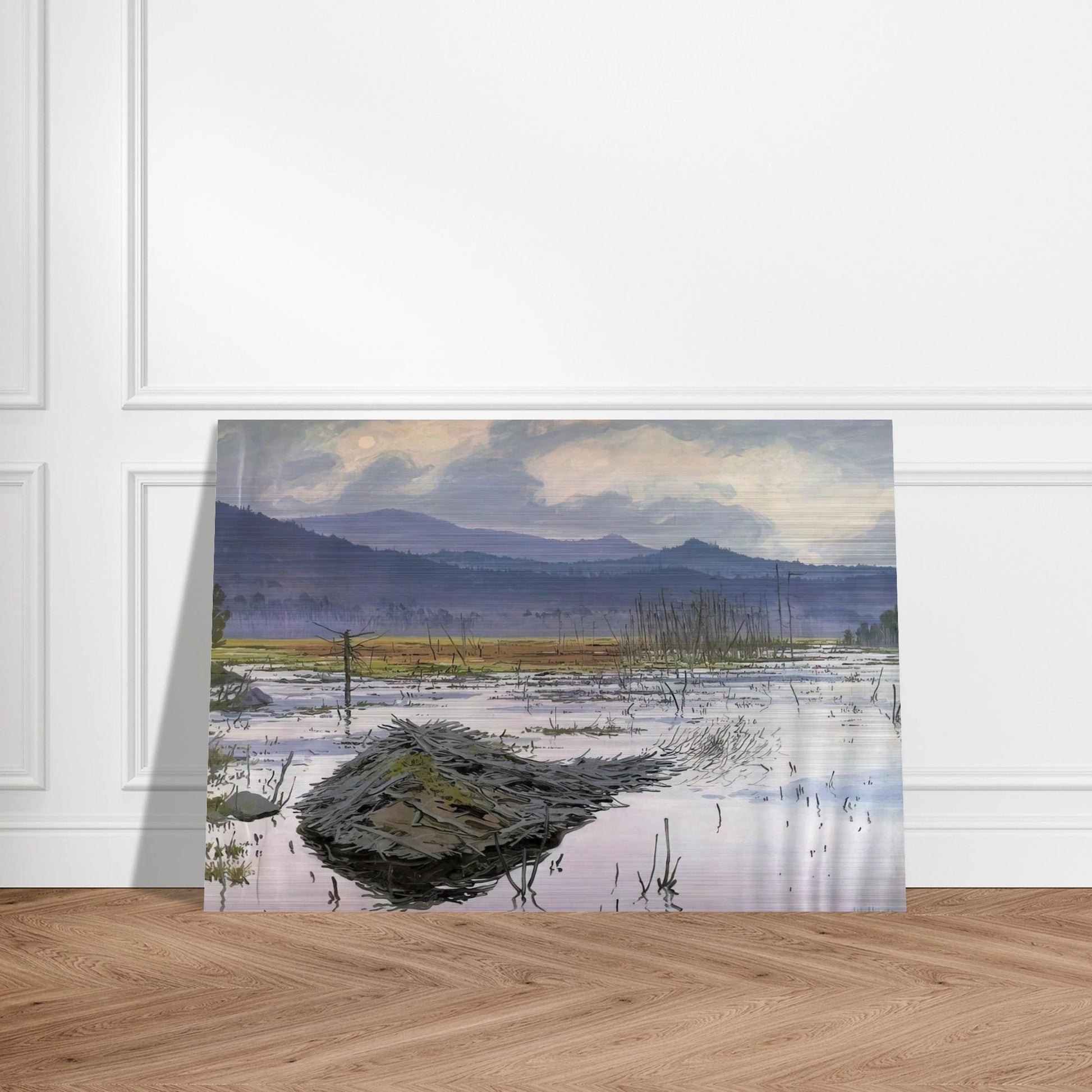 Beaver Pond - 1976 - Neil Welliver Brushed Aluminum Print - 70x100 cm / 28x40 inches | Neil Welliver Aluminum Print | Neil Welliver Prints