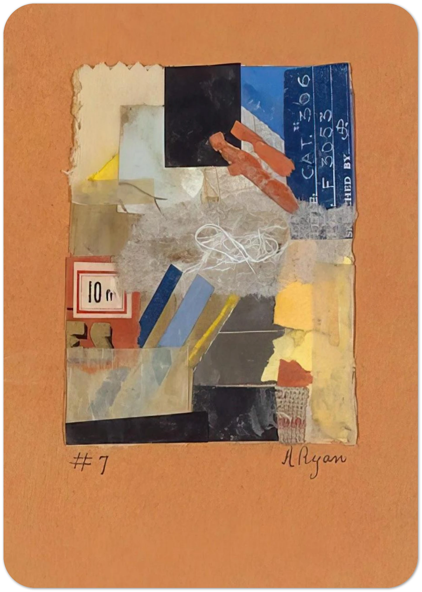 Number 7 - 1948 By Anne Ryan Pack of 10 Post Cards | Anne Ryan Post Cards | A6 (10.5 x 14.8 cm) - 4.1 x 5.8 inches