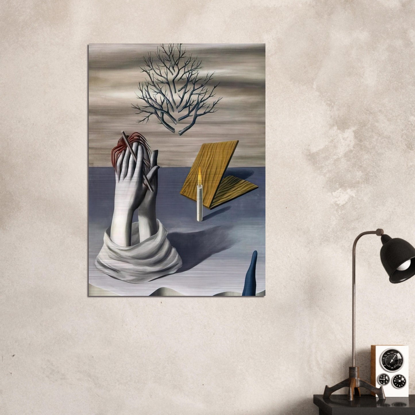 THE DAWN OF CAYENNE 1926 - Rene Magritte Brushed Aluminum Print - 70x100 cm / 28x40 inches | Rene Magritte Aluminum Print | Rene Magritte Prints