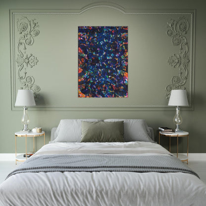 Her Blue Deeps - Sam Francis Brushed Aluminum Print - 70x100 cm / 28x40 inches | Sam Francis Aluminum Print | Sam Francis Prints