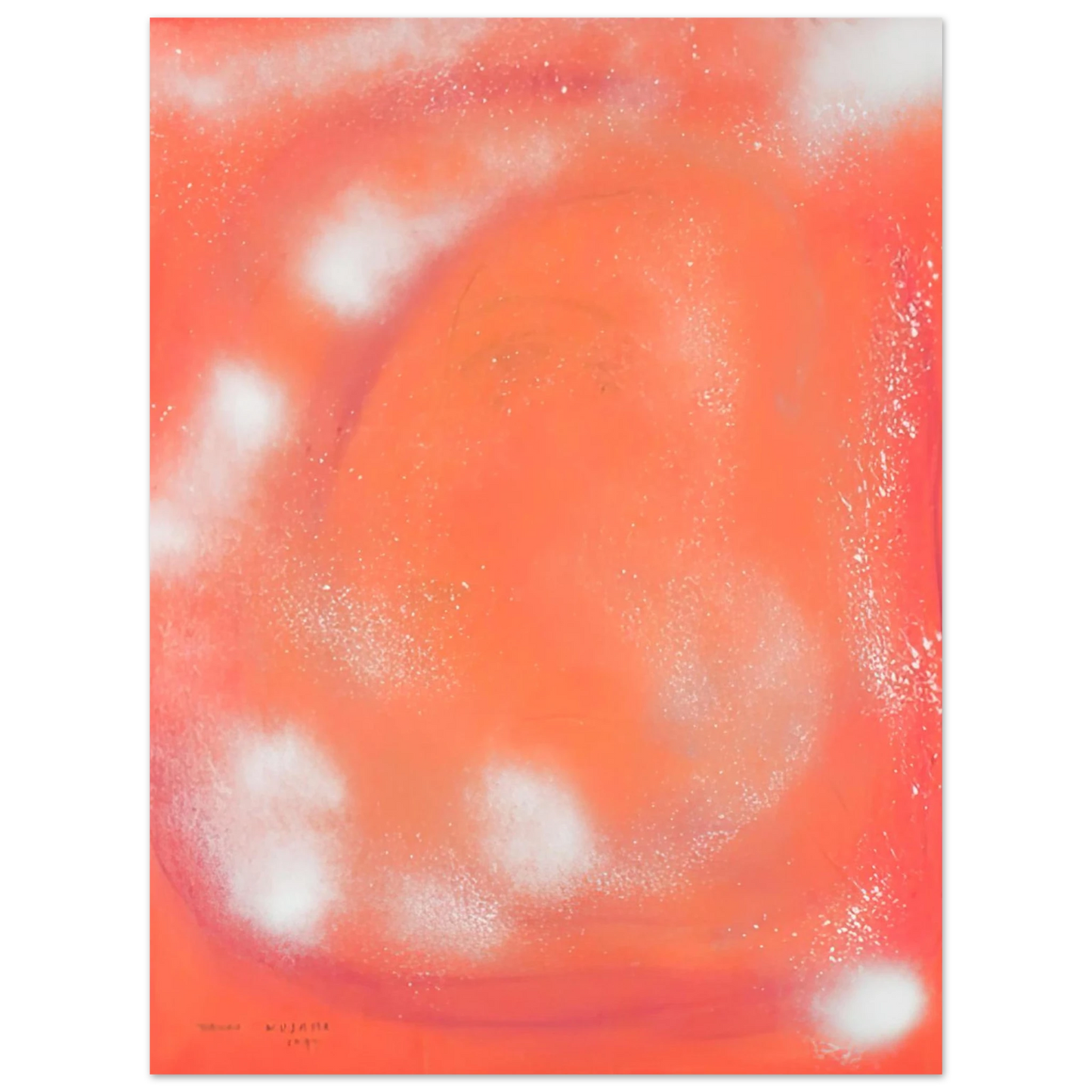 Yayoi Kusama - WOMAN IN THE WIND 1977 Fine Art Poster