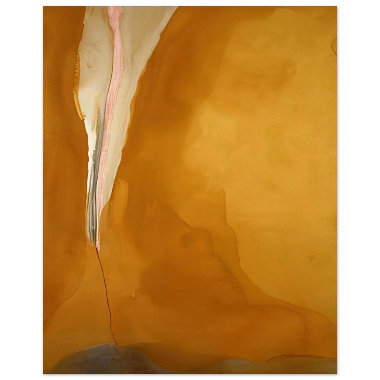 Helen Frankenthaler - Coral Wedge - 1972 Wall art - 60x80 cm / 24x32 inches - Fine Art Poster-canvas - -