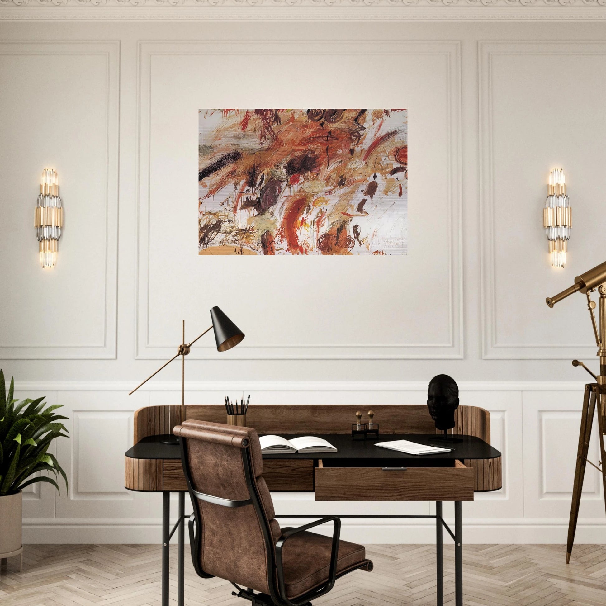 Ferragosto V - Cy Twombly Brushed Aluminum Print - 70x100 cm / 28x40 inches | Cy Twombly Aluminum Print | Cy Twombly Prints