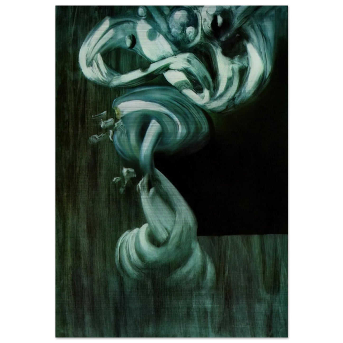 STUDY FOR A FRUIT BOWL IN STILL LIFE FAST MOVING - Salvador Dali Brushed Aluminum Print - 70x100 cm / 28x40 inches | Salvador Dali Aluminum Print | Salvador Dali Prints