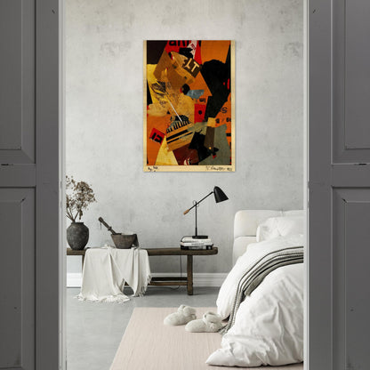 SOMETHING OR OTHER 1922 - Kurt Schwitters Brushed Aluminum Print - 70x100 cm / 28x40 inches | Kurt Schwitters Aluminum Print | Kurt Schwitters Prints