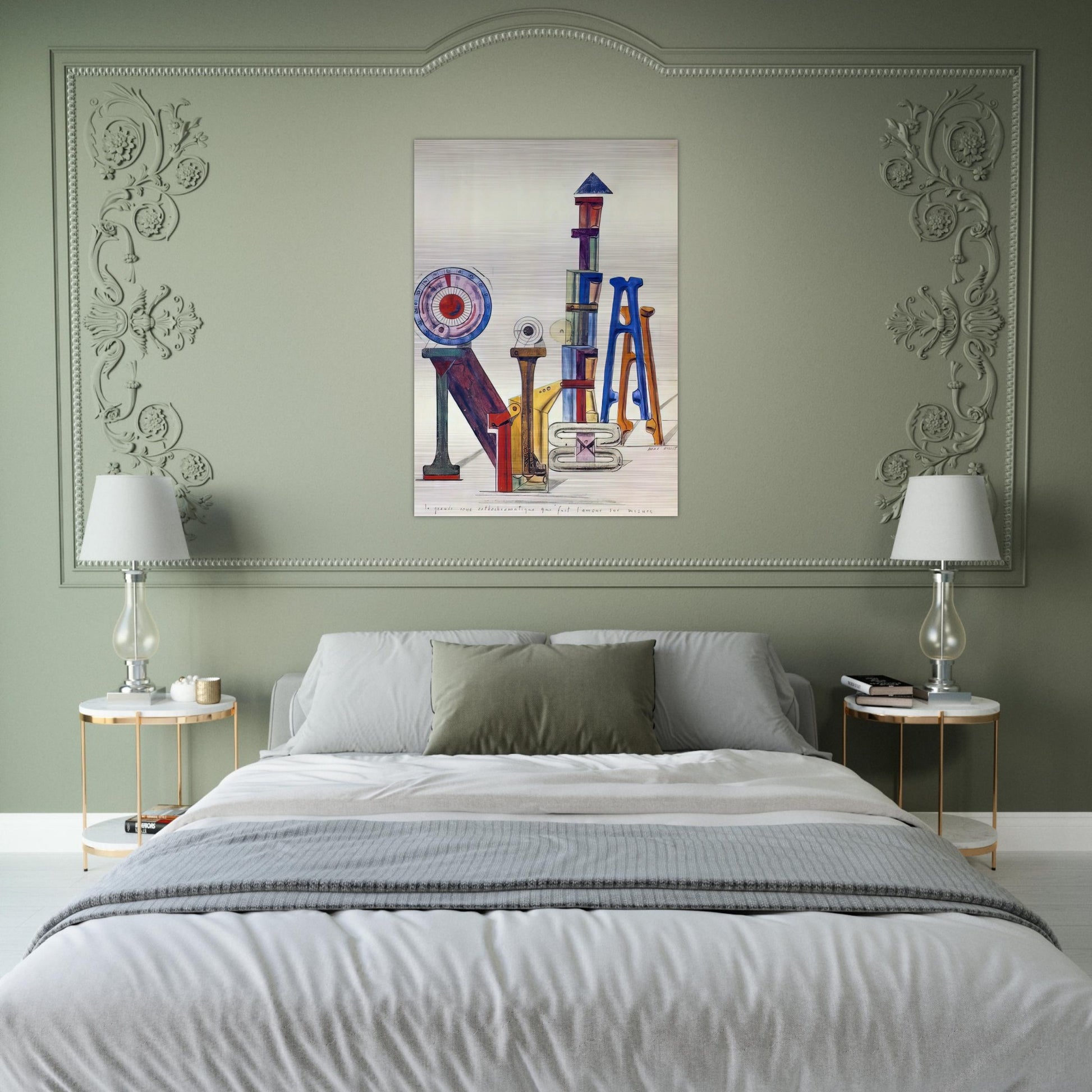 La Grande Roue Orthochromatique… - Max Ernst Brushed Aluminum Print - 70x100 cm / 28x40 inches | Max Ernst Aluminum Print | Max Ernst Prints