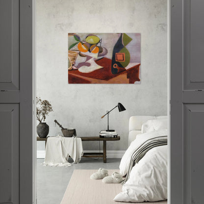 Still life with lemon and oranges - Pablo Picasso Brushed Aluminum Print - 70x100 cm / 28x40 inches | Pablo Picasso Aluminum Print | Pablo Picasso Prints