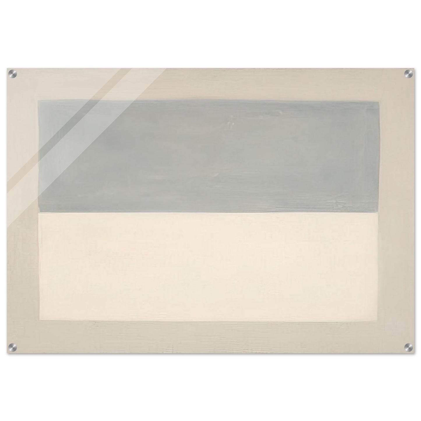 Rain  Study  - Agnes Martin Acrylic Print - 70x100 cm / 28x40″ inches