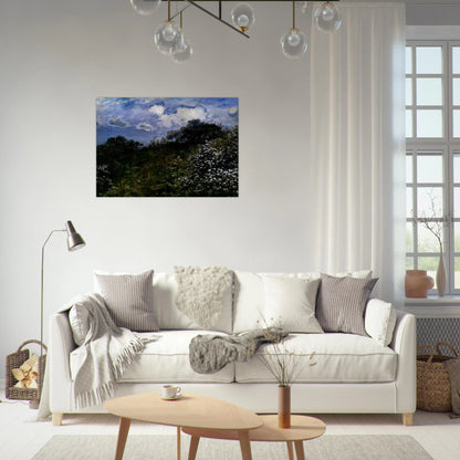 Spring - claude monet Brushed Aluminum Print - 70x100 cm / 28x40 inches | claude monet Aluminum Print | claude monet Prints