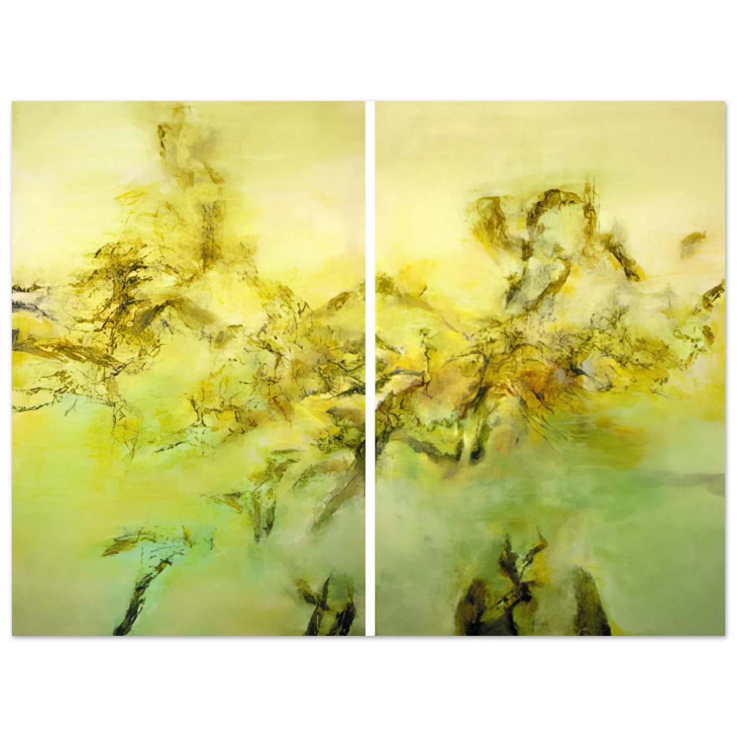Zao Wou-Ki - 27 10 2002 2002  75x100 cm / 30x40inches Fine Art Poster