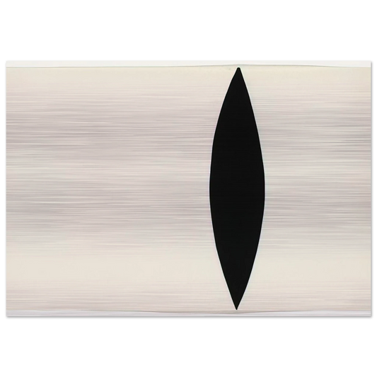 Mandorla Form - Ellsworth Kelly Brushed Aluminum Print - 70x100 cm / 28x40 inches | Ellsworth Kelly Aluminum Print | Ellsworth Kelly Prints