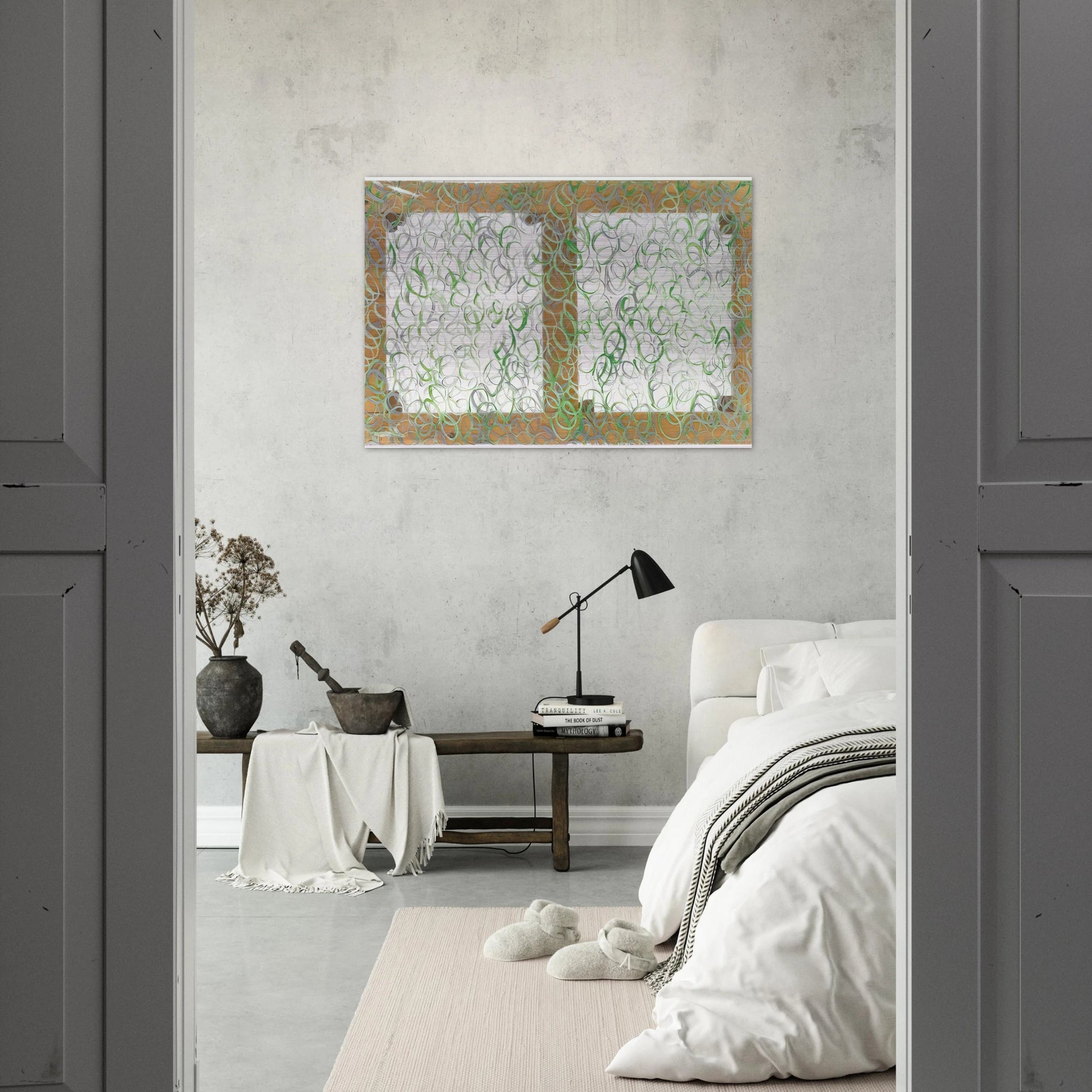 Verdeargento - 1969 - Carla Accardi Brushed Aluminum Print - 70x100 cm / 28x40 inches | Carla Accardi Aluminum Print | Carla Accardi Prints