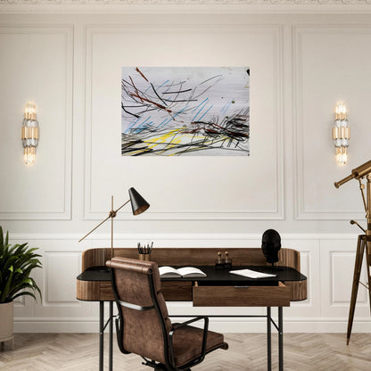 WORKING DRAWING FOR PRIMROSE HILL 1 - Frank Auerbach Brushed Aluminum Print - 70x100 cm / 28x40 inches | Frank Auerbach Aluminum Print | Frank Auerbach Prints