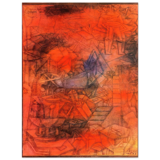 Paul Klee - GROYNES 1925  75x100 cm / 30x40inches Fine Art Poster