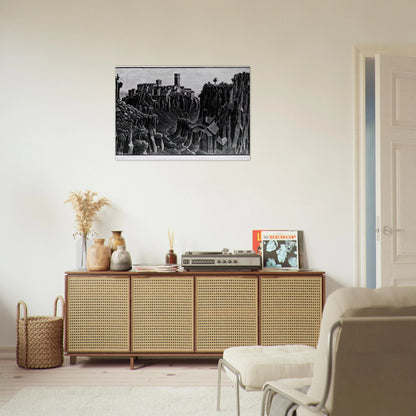 CIMINO BARBARANO - MC Escher Brushed Aluminum Print - 70x100 cm / 28x40 inches | MC Escher Aluminum Print | MC Escher Prints