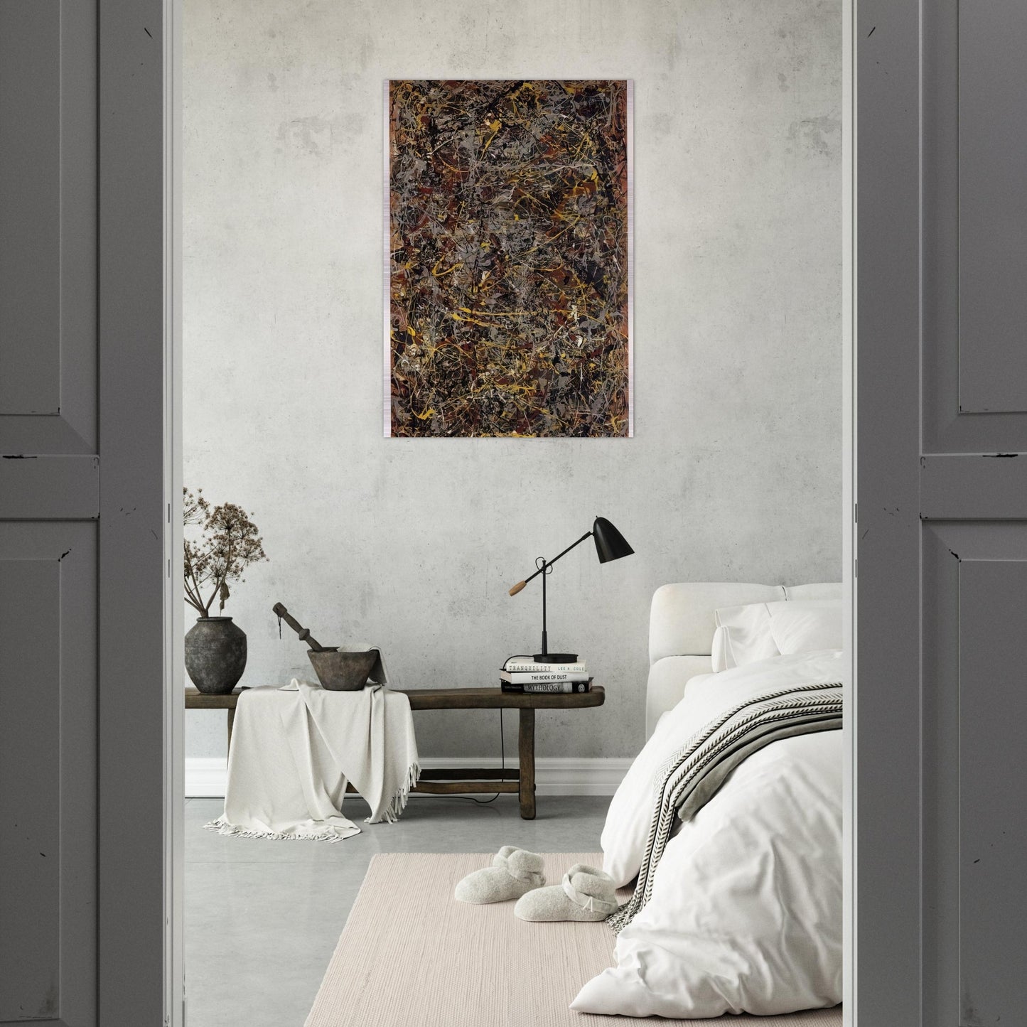 NUMBER 5 1948 1 - Jackson Pollock Brushed Aluminum Print - 70x100 cm / 28x40 inches | Jackson Pollock Aluminum Print | Jackson Pollock Prints